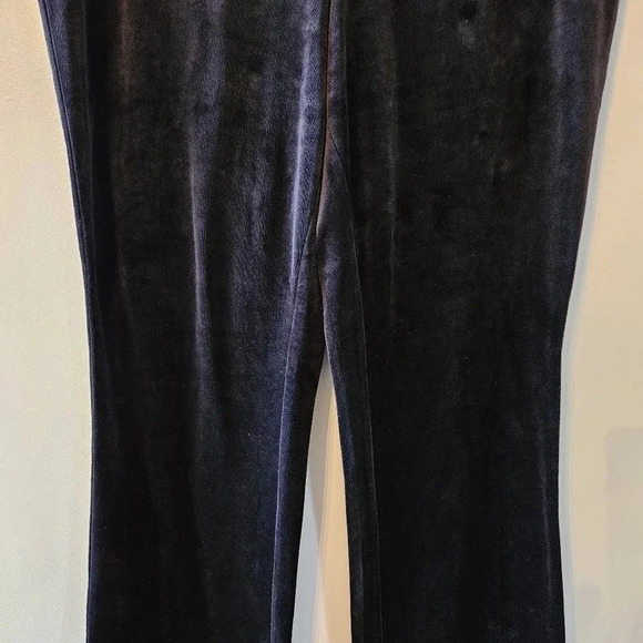 Juicy Couture Y2K Velvet Wide Leg Joggers Women's Pants Black Size  Large. - Picture 6 of 13